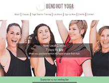 Tablet Screenshot of bendhotyogaprescott.com